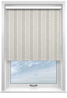Zig Zag Stripe, Warm Brown - Roller Blind